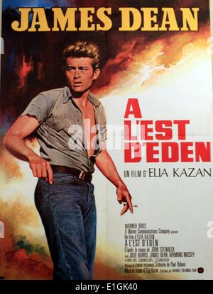 A L'est d'Eden (Inglese : est di Eden) un film 1955, vagamente basato sulla seconda metà del romanzo con lo stesso nome di John Steinbeck, starring Julie Harris e James Dean. Foto Stock