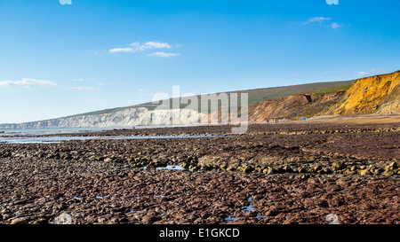 Compton Bay sull'Isola di Wight in Inghilterra UK Europa Foto Stock