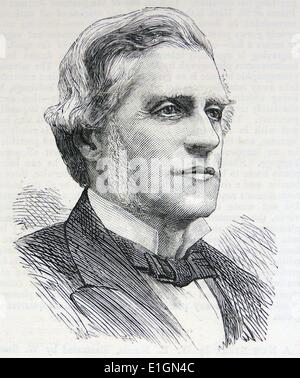 William Bowman (1816-1892) inglese chirurgo oftalmico. Incisione del 1884. Foto Stock