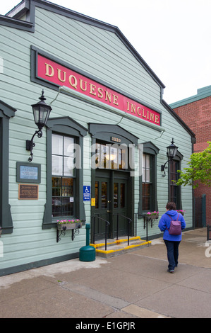 Duquesne incline a Pittsburgh PA Foto Stock