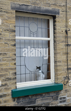 Saltaire modello vittoriano village. Bradford. West Yorkshire, Ehgland Foto Stock