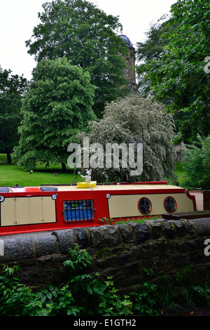 Saltaire modello vittoriano village. Bradford. West Yorkshire, Inghilterra Foto Stock