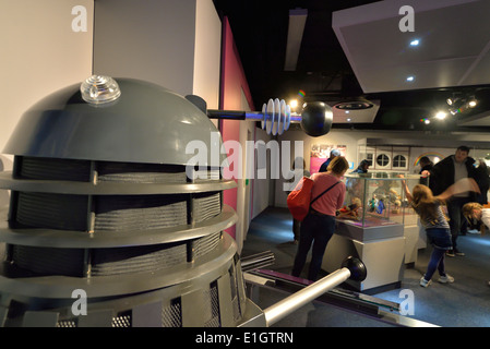 Dalek presso il National Science e Museo Multimediale, Bradford, West Yorkshire, Inghilterra, Regno Unito Foto Stock