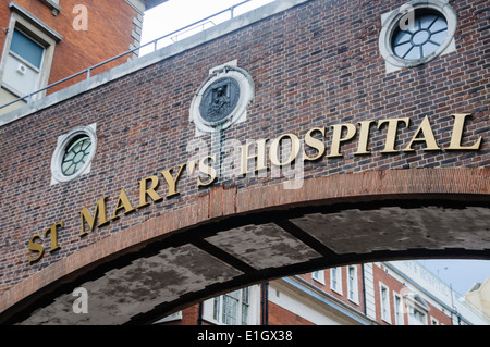 St. Mary s Hospital di Londra Foto Stock