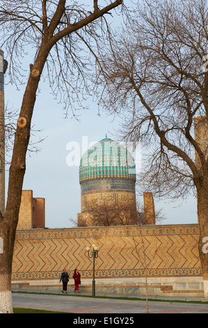 Uzbekistan, Samarcanda, Unesco World Heriatge, Bibi Khanoum moschea Foto Stock