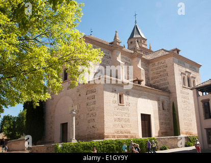 Chiesa di Santa Maria de Alhambra, il Complesso Alhambra di Granada, Spagna Foto Stock