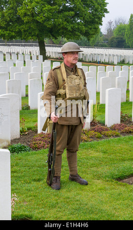 Soldato della prima guerra mondiale Foto Stock