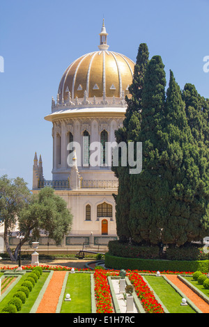 Baha'i tempio di Haifa, la tomba del Bab, una delle figure centrali dei Baha'i. Foto Stock