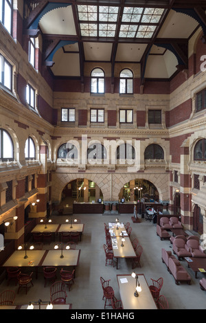 Sala lettura, Anne & Jerome Fisher Belle Arti biblioteca, University of Pennsylvania, Philadelphia, Stati Uniti d'America Foto Stock