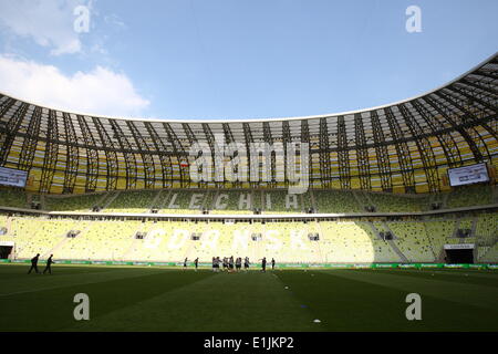 Gdansk, Polonia 5th, giugno 2014 Polish National football team ufficiale prima della formazione di Lituania partita amichevole venerdì 6 giugno. Credito: Michal Fludra/Alamy Live News Foto Stock