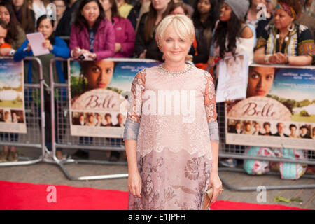 BFI Southbank, Riverside, Londra, Regno Unito. 05 giugno 2014. Miranda Richardson arrivare in anticipo del Regno Unito Premiere del film Belle Credito: Richard Soans/Alamy Live News Foto Stock