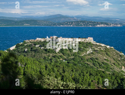 Rocca La Rocca, su Argentario, Porto Ercole, Toscana Foto Stock