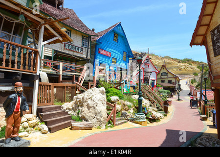 Popeye () Sweethaven Village, Anchor Bay, Mellieha, Distretto Settentrionale, Malta Majjistral Regione, Repubblica di Malta Foto Stock