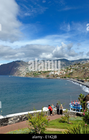 Madeira Portogallo costa vicino a Camara de Lobos Foto Stock