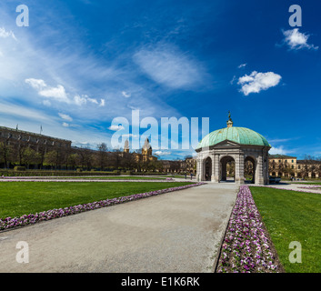 Pavilion di Hofgarten. Monaco di Baviera, Germania Foto Stock