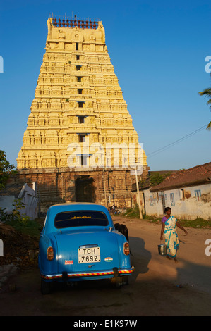 India, nello Stato del Tamil Nadu, Kanchipuram, Devarajaswami tempio Foto Stock