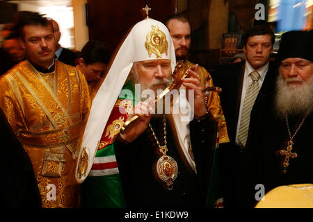 Mosca il patriarca ortodosso Alessio II Foto Stock