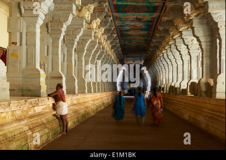 India, nello Stato del Tamil Nadu, Rameswaram, Ramanatha Swami Foto Stock