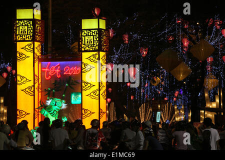 TT è il vietnamita Anno nuovo sulla base del calendario lunare. È la festività più importante in Vietnam. Foto Stock