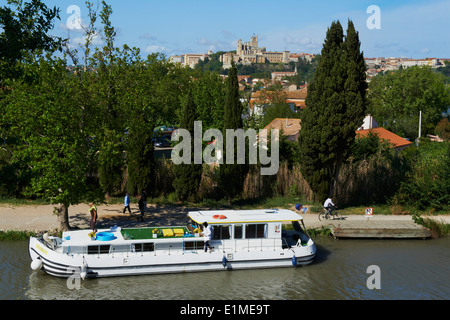 Francia, dipartimento di Herault, Beziers e il Canal du Midi Foto Stock