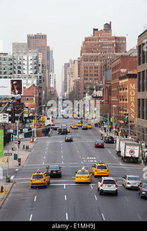 Il confezionamento della carne distretto, una vista dalla linea alta, NYC Foto Stock