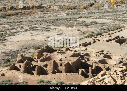 Stati Uniti d'America, Nuovo Messico, Chaco Canyon National Historic Park, sito del Patrimonio Mondiale, Pueblo Bonito Foto Stock