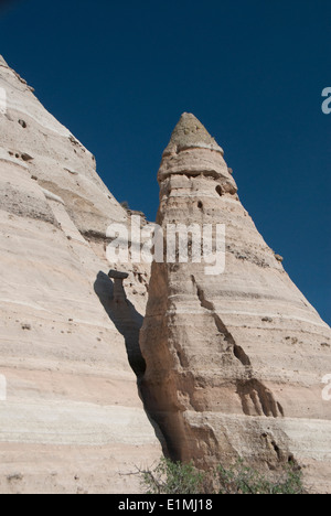 Stati Uniti d'America, Nuovo Messico, Kasha-Katuwe tenda Rock monumento nazionale, tenda rock sagomato Foto Stock