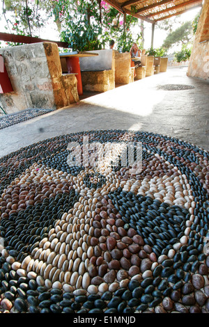 Dettagli di Karpathios Studio, l' Isola di Rodi - Grecia PEFKI - Lardos Bay - Grecia - Foto Stock