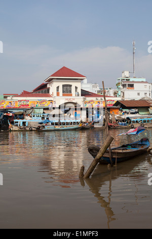 Vista del mercato centrale o "Cho' in My Tho Vietnam Foto Stock