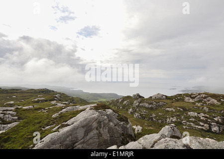 Vista da Calum's Road sull'isola di Raasay, Scozia, Regno Unito. Foto Stock