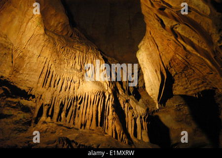 La grotta Balcarka nel Carso Moravo (Moravsky Kras) Area vicino a Brno, Repubblica Ceca. Foto Stock