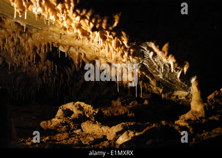 La grotta Balcarka nel Carso Moravo (Moravsky Kras) Area vicino a Brno, Repubblica Ceca. Foto Stock