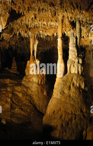 La grotta Balcarka nel Carso Moravo (Moravsky Kras) Area vicino a Brno, Repubblica Ceca. Foto Stock