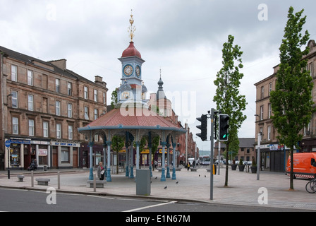 I sette modi Bridgeton Cross Glasgow e l'ombrello Foto Stock