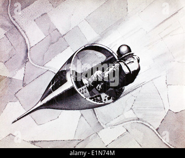 Il Douglas D-558-2 Skyrocket, mostrato in questa immagine, era un aereo sperimentale utilizzato per la ricerca ad alta velocità, parte della Charles M. Daniels Collection. Foto Stock