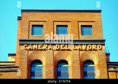 Camera del Lavoro edificio in Milano, Italia Foto Stock