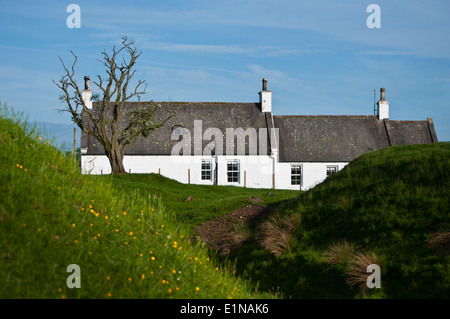 Scottish lowland croft cottage Sanquhar Dumfries and Galloway, sud ovest della Scozia UK Foto Stock