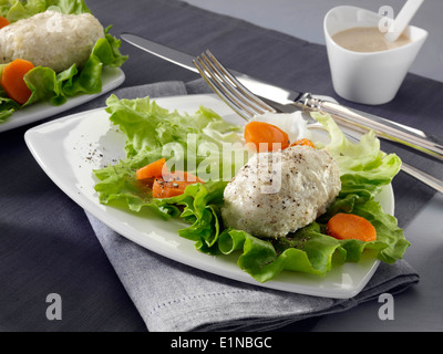 Pesce Gefilte ebraica tradizionale aperitivo Foto Stock