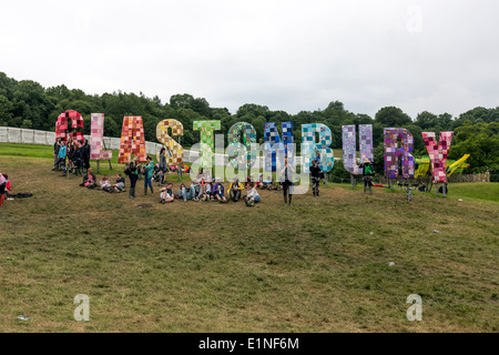 Patchwork Glastonbury Festival 2013 Foto Stock