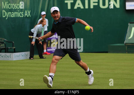 Germania. 07Th Giugno, 2014. Michael Chang (USA)durante il trofeo dei Campioni Gerry-Weber-Stadion, Halle / Westfalen (Germania) il 07.06.2014. Ha suonato con Julia Goerges (GER). Credito: Janine Lang/International-Sport-Foto /Alamy Live News Foto Stock