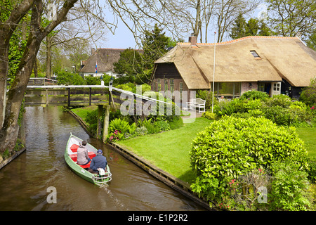 Giethoorn canal village - Olanda Paesi Bassi Foto Stock