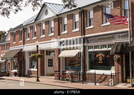 Pinehurst Village Center, Pinehurst, North Carolina, STATI UNITI D'AMERICA Foto Stock