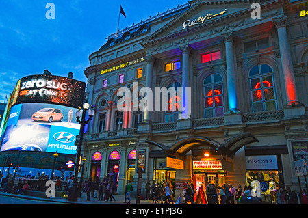 Credeteci o no di Ripley! Museo, Piccadilly Circus e il West End, la City of Westminster, Londra, Inghilterra, Regno Unito Foto Stock