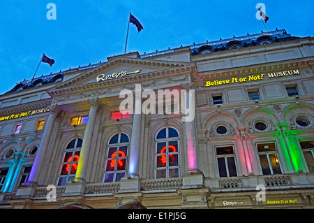 Credeteci o no di Ripley! Museo, Piccadilly Circus e il West End, la City of Westminster, Londra, Inghilterra, Regno Unito Foto Stock