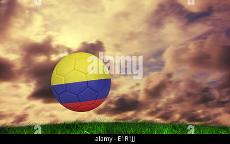 Immagine composita di calcio in Colombia di colori Foto Stock