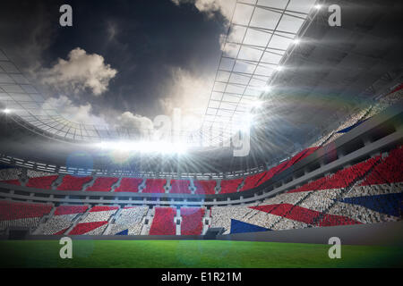 Immagine composita di generati digitalmente uk bandiera nazionale Foto Stock