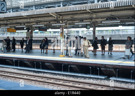 Tokyo, Giappone 2014 - La stazione metropolitana Yurachuko Foto Stock