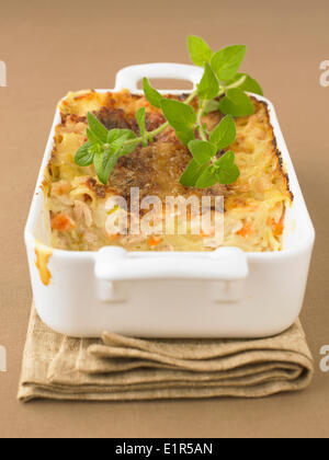 Lasagne di pollo Foto Stock