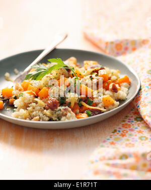 La quinoa e insalata di zucca Foto Stock