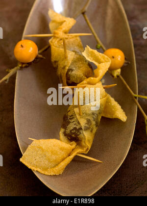 Croccante di frutta candita caramelle di castagno Foto Stock